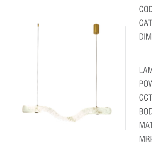 Table Hanging Light - ER25010/1200