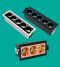 AARADHNA Flame Series - Linear COB Spot Light (Round Lens)