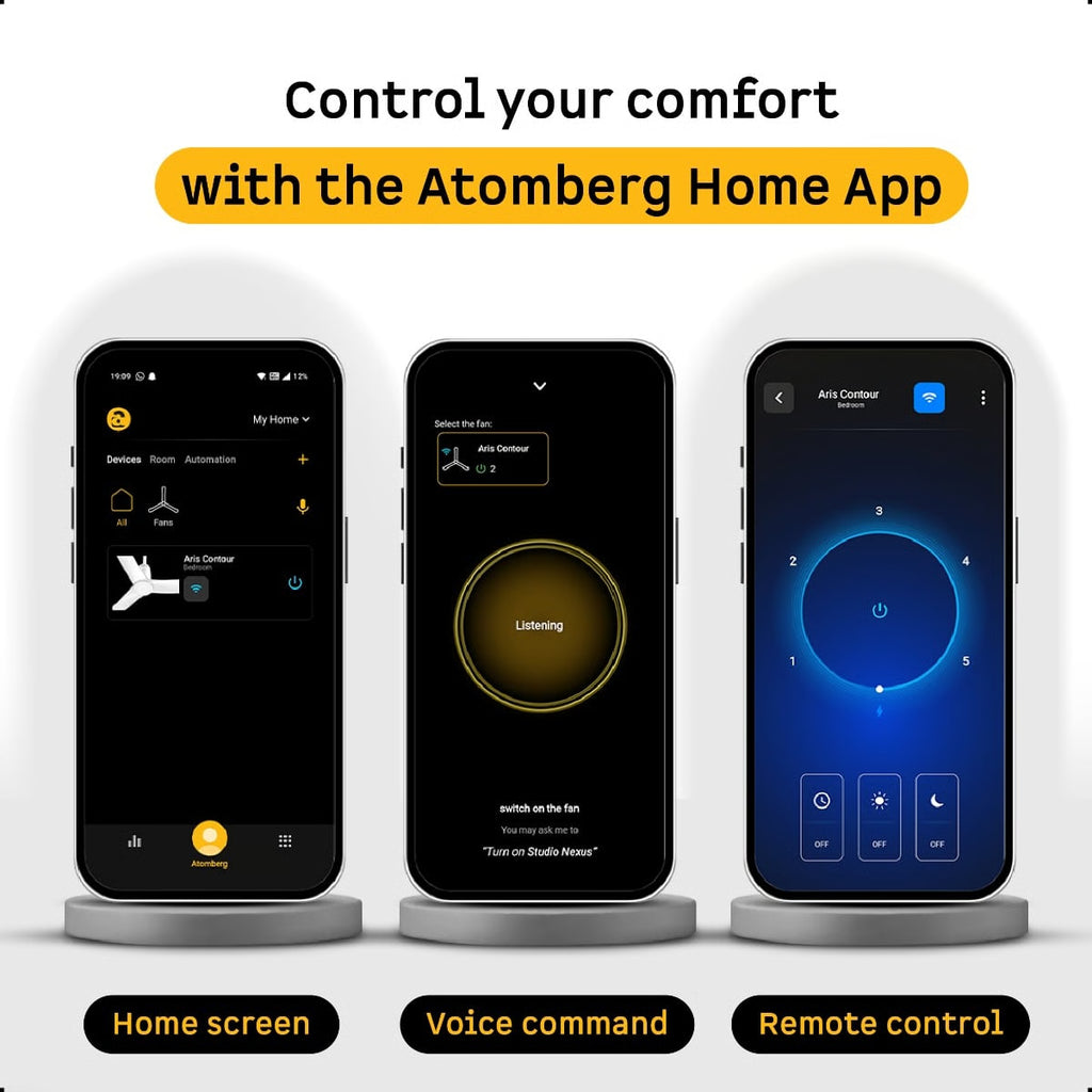ATOMBERG Aris Contour Smart Ceiling Fan