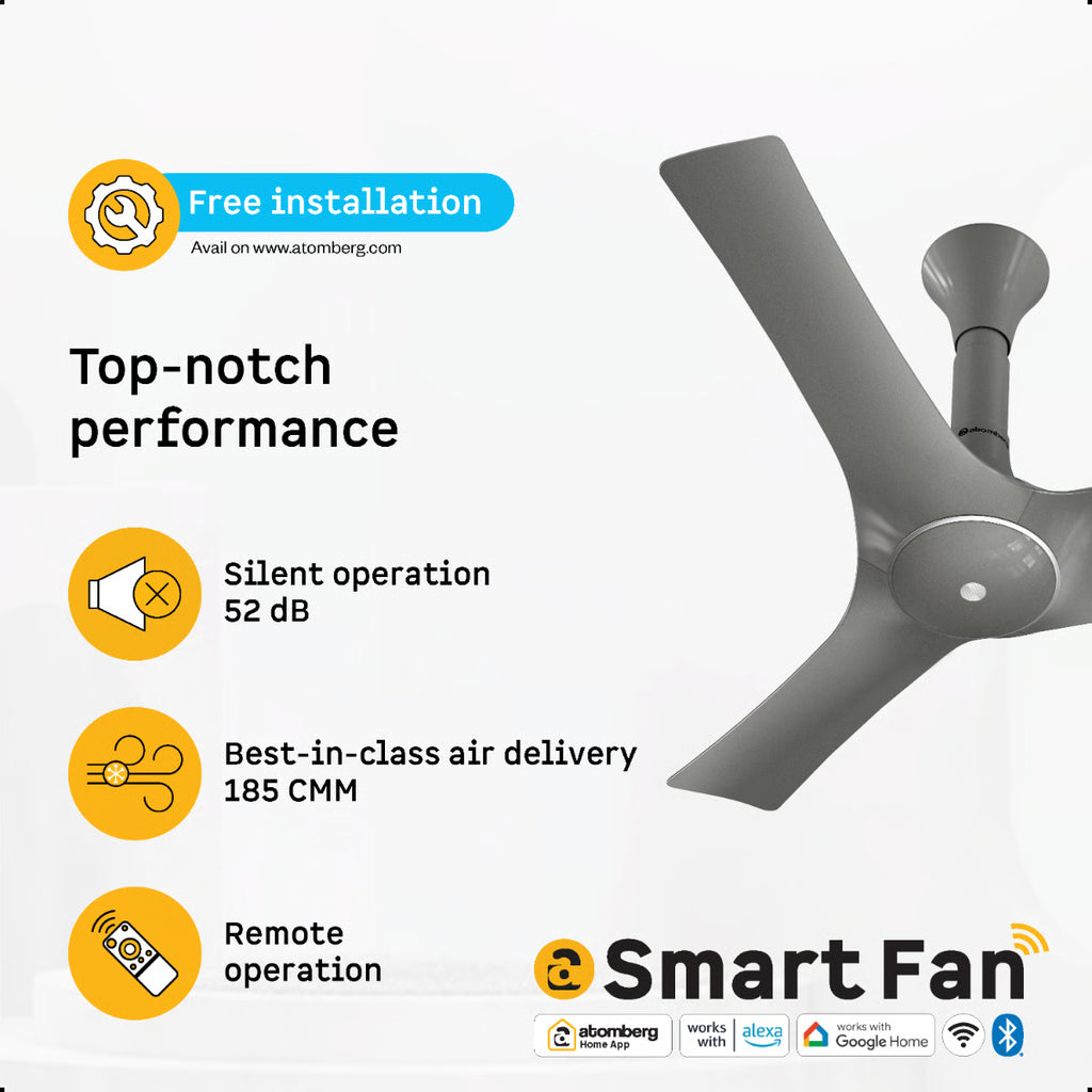 ATOMBERG Gladius Smart Ceiling Fan
