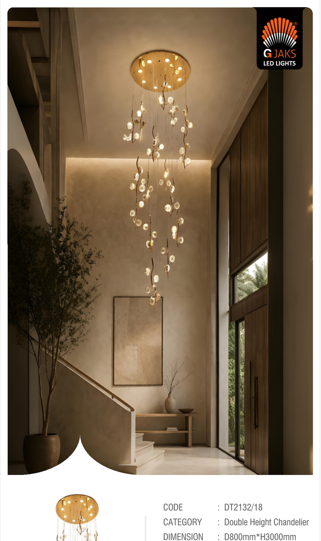 Double Height Chandelier - DT2132/18