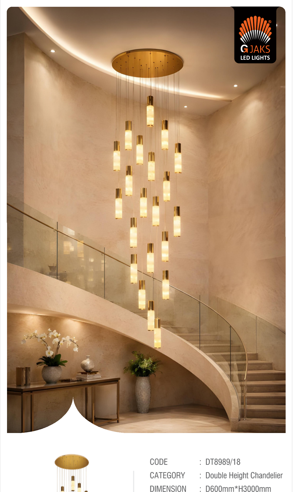 Double Height Chandelier - DT8989/18