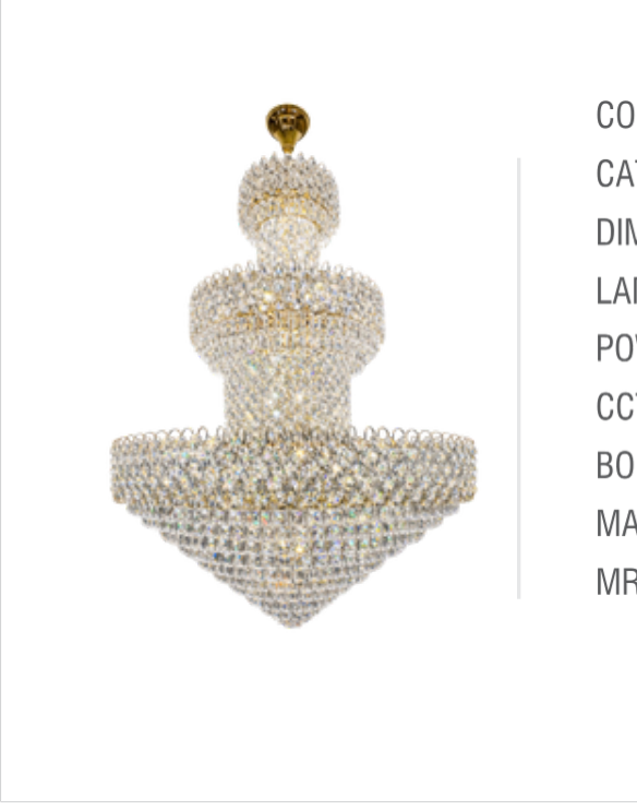 Double Height Chandelier - MH2918/1800