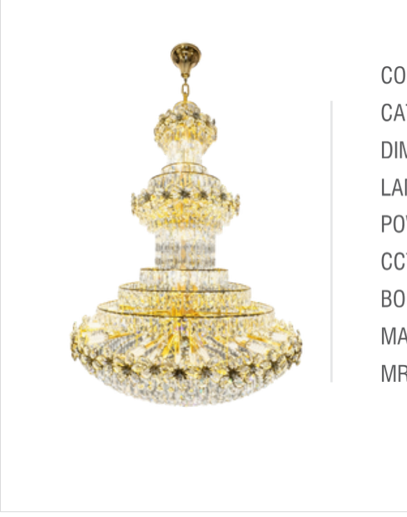 Double Height Chandelier - MH2932/1800