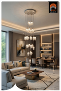 Double Height Chandelier - T03094/28B