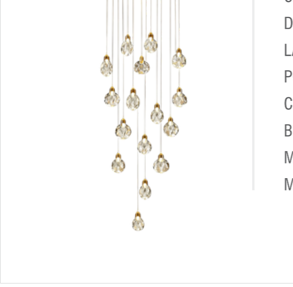 Double Height Chandelier - T0527/16B