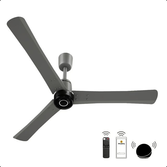 ATOMBERG Renesa Elite Smart Ceiling Fan (Metallic and Wood Colors)